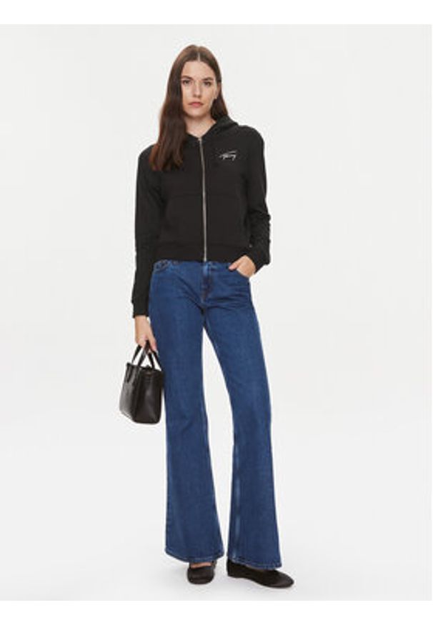 Tommy Jeans Bluza Signature DW0DW17338 Czarny Regular Fit. Kolor: czarny