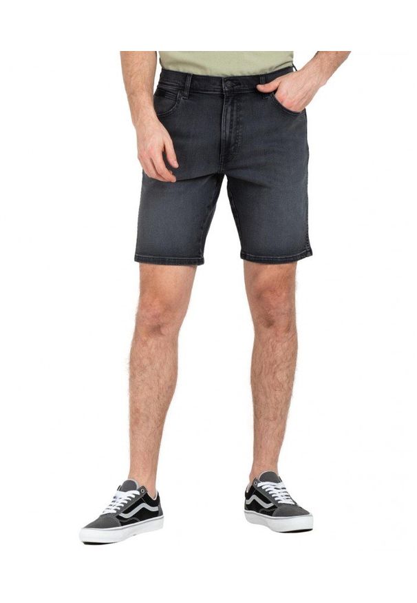 Wrangler - WRANGLER TEXAS SHORTS MĘSKIE SZORTY SPODENKI EBONY BLACK W11CBYZ45