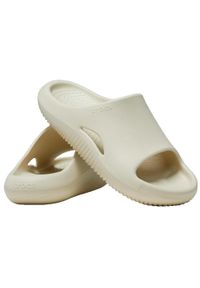 Klapki męskie Crocs Mellow Recovery Slide. Kolor: beżowy. Materiał: materiał, syntetyk