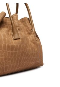 Elisabetta Franchi Torebka BS-19H-61E2-V890 Beżowy. Kolor: beżowy. Materiał: skórzane, zamszowe #4