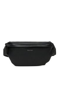 Calvin Klein Saszetka nerka Ck Must Waistbag LV04D3184G Czarny. Kolor: czarny. Materiał: skóra