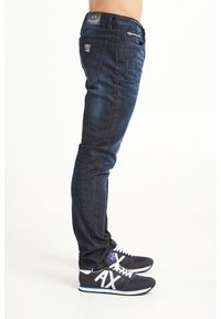 Armani Exchange - JEANSY TAPERED ARMANI EXCHANGE. Materiał: jeans. Wzór: aplikacja, nadruk #4