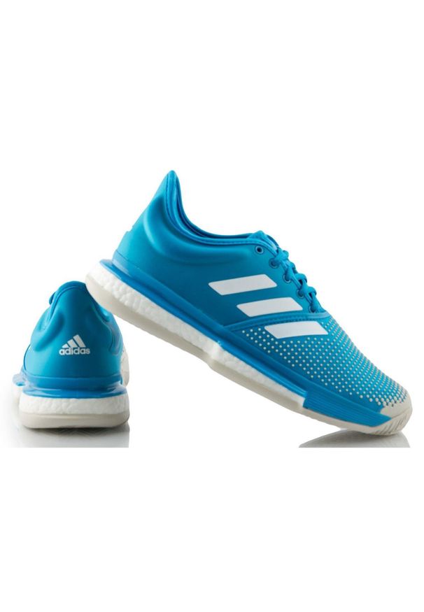 Buty Adidas SoleCourt Boost W Clay. Kolor: niebieski