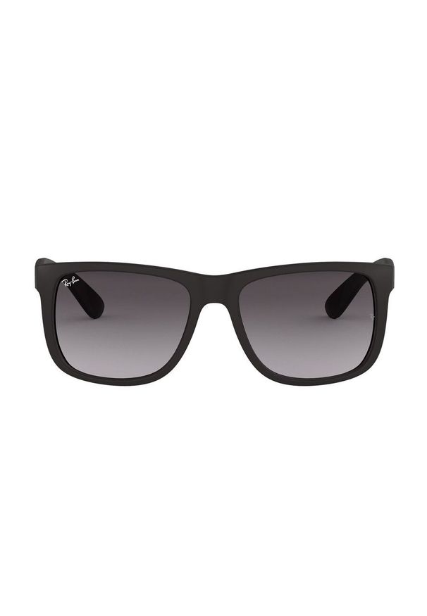 Ray-Ban - Okulary Justin. Kształt: prostokątne. Kolor: czarny