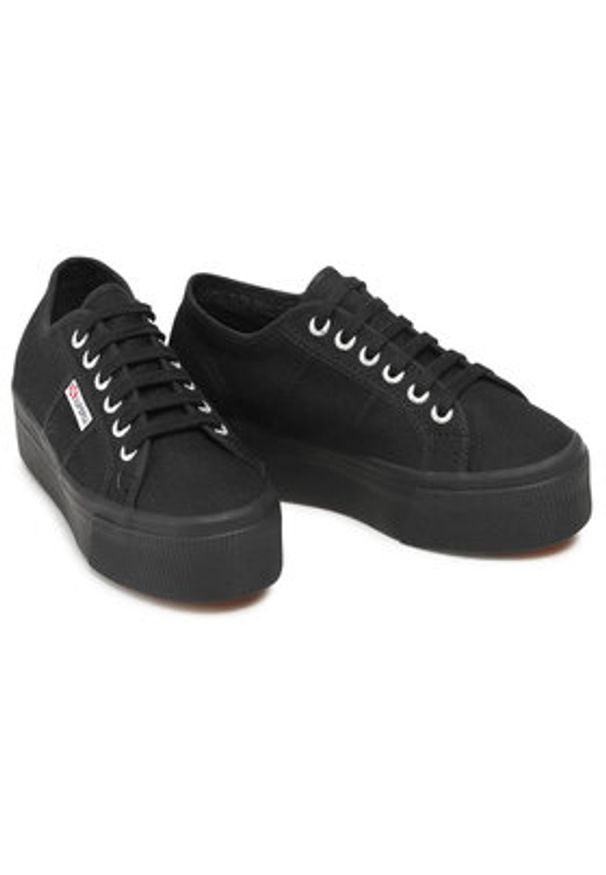 Superga Tenisówki 2790 Cotw Linea Up And Down S9111LW Czarny. Kolor: czarny. Materiał: materiał