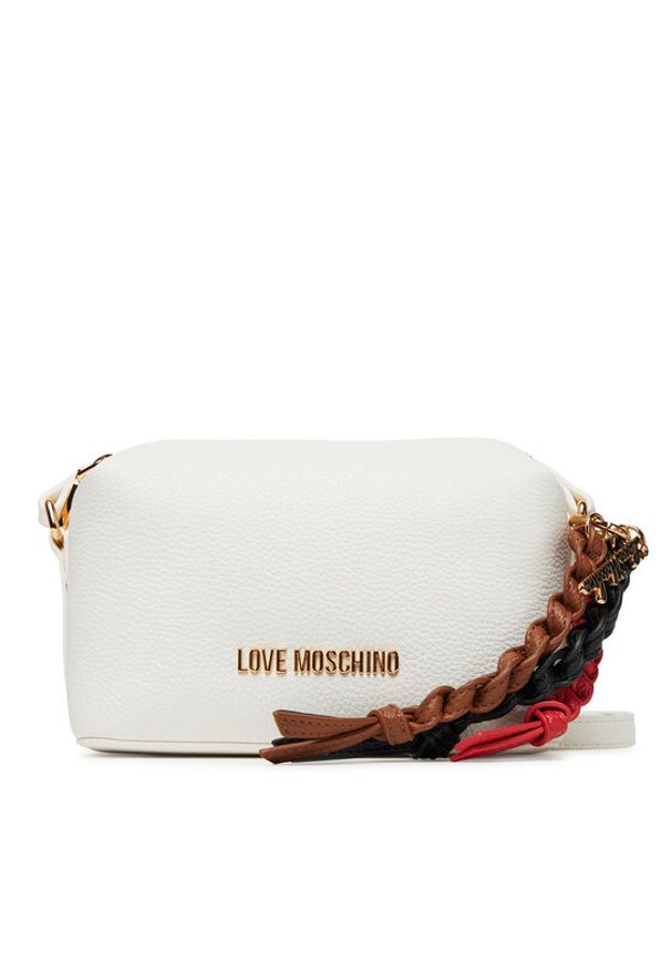 Love Moschino - LOVE MOSCHINO Torebka JC4307PP0MK1110A Biały. Kolor: biały. Materiał: skórzane