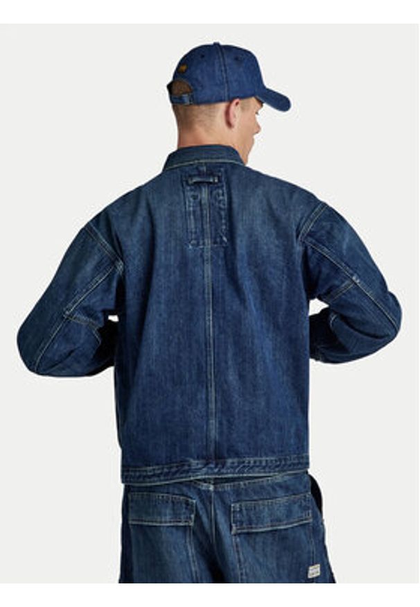 G-Star RAW - G-Star Raw Kurtka jeansowa Utility D24330-D577-G334 Niebieski Regular Fit. Kolor: niebieski. Materiał: bawełna