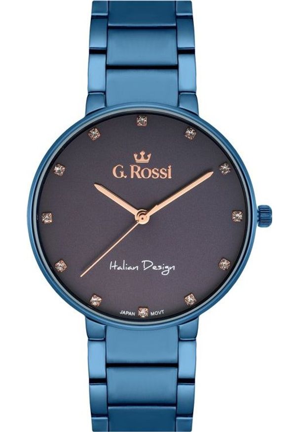 Zegarek Gino Rossi Męski niebieski (20813). Kolor: niebieski