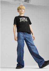 Puma - Młodzieżowa koszulka PUMA Class z grafiką PUMA Black. Kolor: czarny. Materiał: guma. Wzór: nadruk