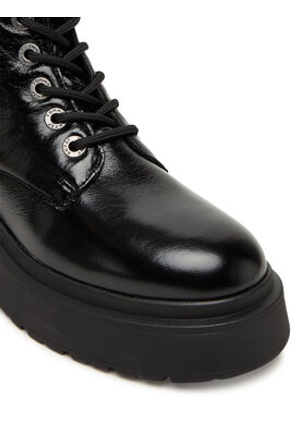 Tommy Jeans Trzewiki Tjw Chunky Shiny EN0EN02848 Czarny. Kolor: czarny. Materiał: skóra