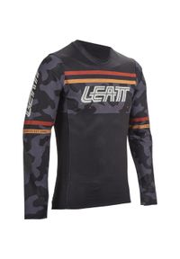 Koszulka rowerowa LEATT Jersey MTB Gravity 4.0. Kolor: czarny. Materiał: jersey. Sport: kolarstwo
