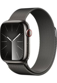 APPLE - Smartwatch Apple Apple Watch Series 9 41 mm Cyfrowy 352 x 430 px Ekran dotykowy 4G Grafitowy Wi-Fi GPS. Rodzaj zegarka: smartwatch. Kolor: szary