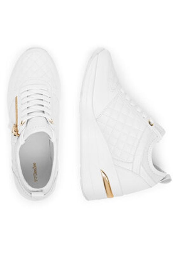 DeeZee Sneakersy AM1108 Biały. Kolor: biały. Materiał: skóra