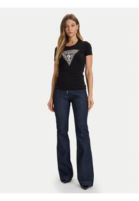 Guess T-Shirt W5BI15 J1314 Czarny Slim Fit. Kolor: czarny. Materiał: bawełna #3