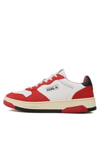 Karl Lagerfeld - KARL LAGERFELD Sneakersy KL53020 Czerwony. Kolor: czerwony. Materiał: skóra