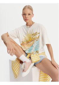 Billabong T-Shirt Where The Sun Collide EBJZT00499 Biały Loose Fit. Kolor: biały. Materiał: bawełna #6