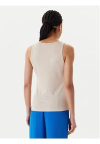 Morgan Top 251-DIDONI Beżowy Slim Fit. Kolor: beżowy. Materiał: wiskoza #5