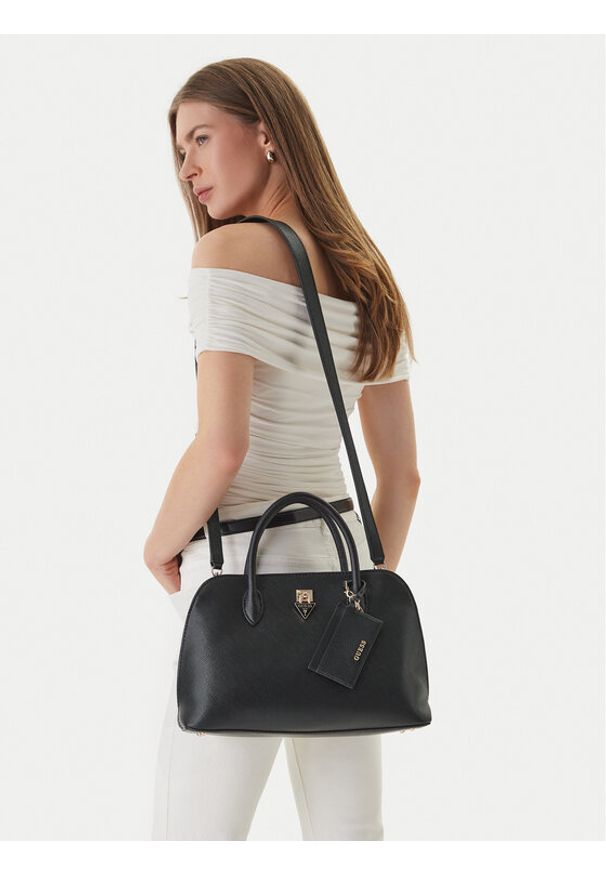 Guess Torebka Patsie HWZG99 19060 Czarny. Kolor: czarny. Materiał: skórzane