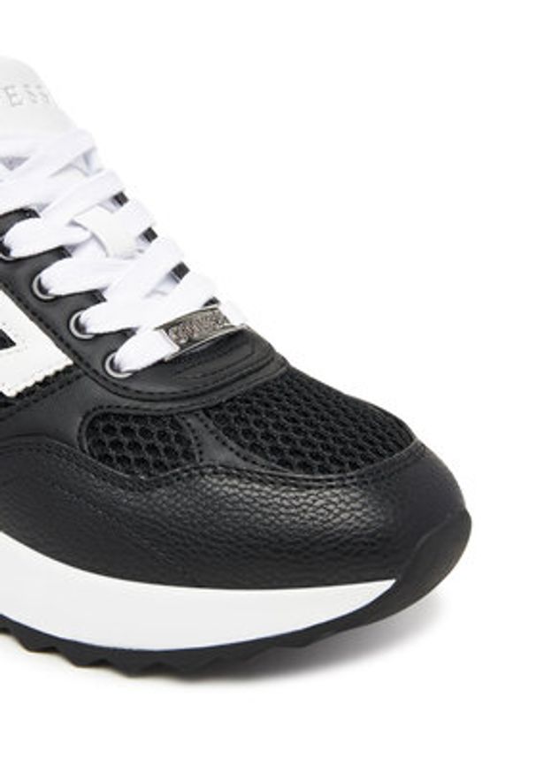 Guess Sneakersy FLTKOR ELE12 Czarny. Kolor: czarny. Materiał: materiał