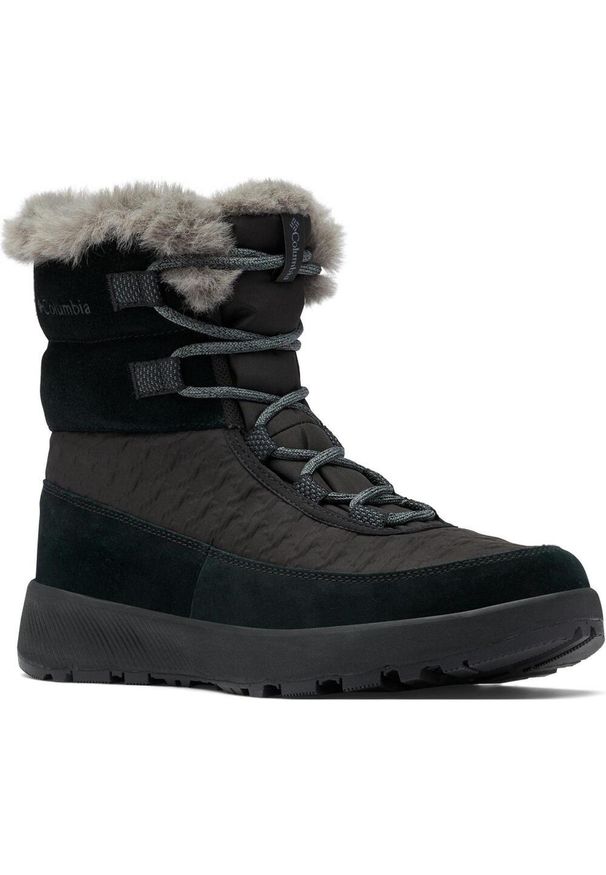 columbia - Buty Śniegowce Damskie Columbia Slopeside Peak Luxe Waterproof. Kolor: czarny. Sezon: zima