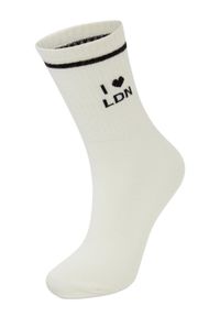 Opus Skarpety w 2-paku - Yennis london Kobiety Bawełna biały jednolity, 39-41. Kolor: biały. Materiał: bawełna. Wzór: jednolity
