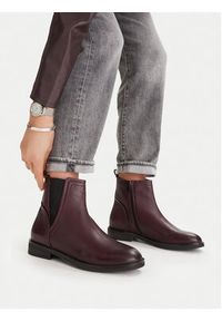 MEXX Botki CEO-MX/043C-WI40 Bordowy. Kolor: czerwony. Materiał: skóra #4