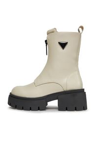 Guess Botki Leila FL8LEL ELE10 Écru. Materiał: skóra #4