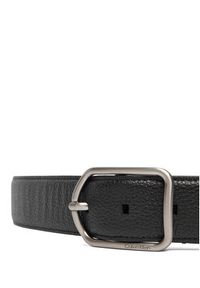 Calvin Klein Pasek Męski Round Buckle 35Mm LV04D7024G Czarny. Kolor: czarny. Materiał: skóra #3