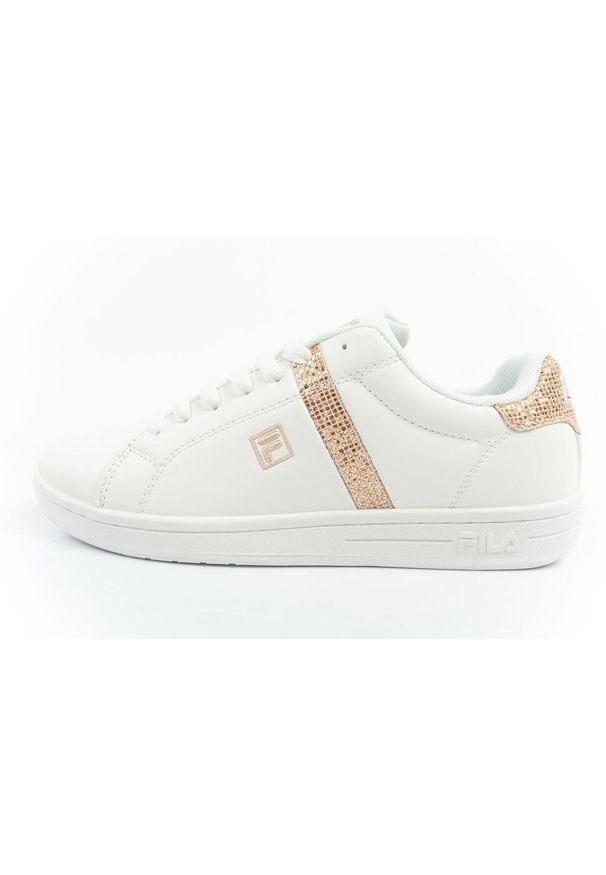 Buty trampki sportowe sneakersy Fila Crosscourt 2. Kolor: biały, wielokolorowy, żółty