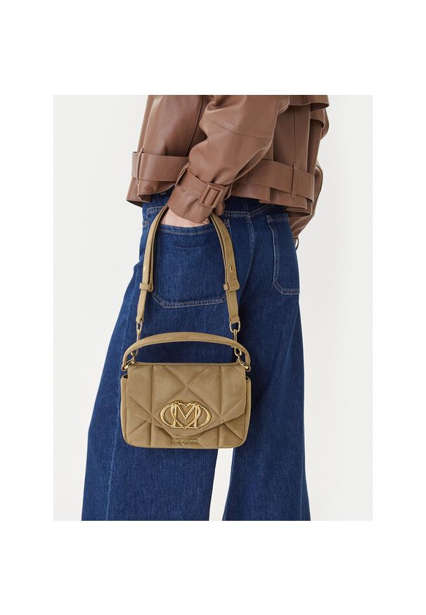 Love Moschino - Torebka LOVE MOSCHINO. Kolor: beżowy