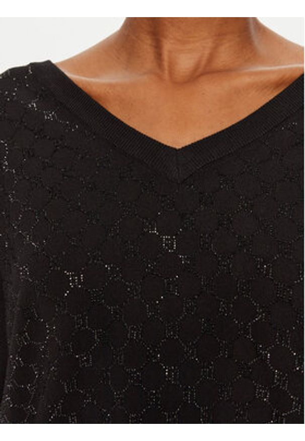 Gaudi Sweter 421BD53017 Czarny Regular Fit. Kolor: czarny. Materiał: syntetyk