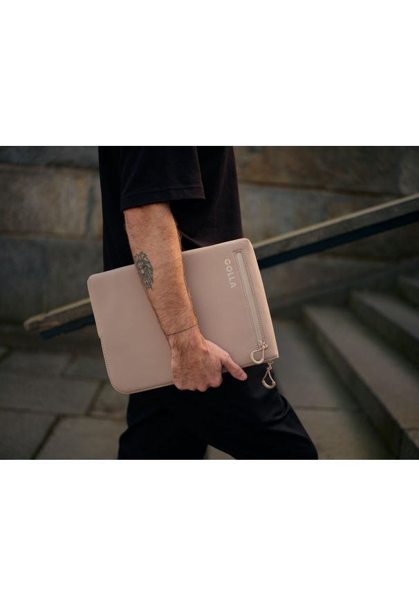 GOLLA - Etui Golla Sleeve Metro 15'' (cream). Materiał: materiał, neopren. Styl: elegancki, casual