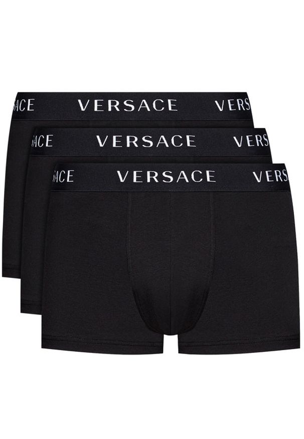 VERSACE - Versace Komplet 3 par bokserek Parigamba AU04320 Czarny. Kolor: czarny