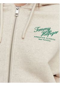 TOMMY HILFIGER - Tommy Hilfiger Bluza Terry WW0WW47845 Kremowy Relaxed Fit. Kolor: kremowy. Materiał: bawełna #4