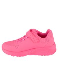 skechers - Buty do chodzenia dla dzieci Skechers Npnk Uno Lite. Zapięcie: rzepy. Kolor: różowy. Materiał: materiał, syntetyk. Szerokość cholewki: normalna. Sport: turystyka piesza