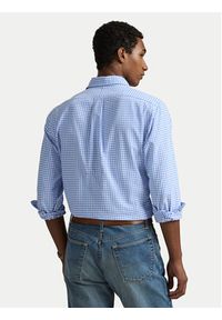 Polo Ralph Lauren Koszula 710853129002 Błękitny Custom Fit. Typ kołnierza: polo. Kolor: niebieski. Materiał: bawełna #5
