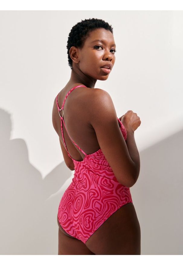 Sinsay - Strój kapielowy jednoczęściowy - wielobarwny. Wzór: nadruk