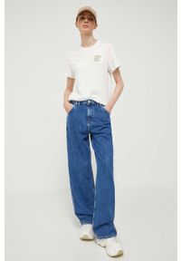 Tommy Jeans jeansy Daisy damskie kolor granatowy. Kolor: niebieski #1