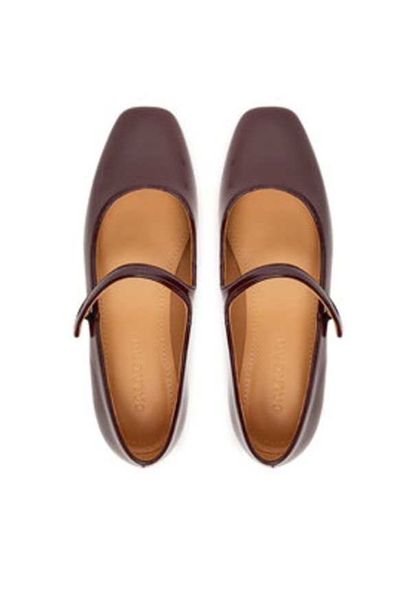 BALAGAN - Balagan Baleriny Pass Bordowy. Kolor: czerwony. Materiał: skóra, lakier