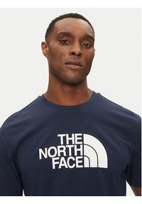 The North Face T-Shirt Easy NF0A8A6C Granatowy Regular Fit. Kolor: niebieski. Materiał: syntetyk