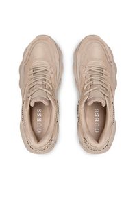 Guess Sneakersy Micola FL7MIC LEA12 Beżowy. Kolor: beżowy. Materiał: materiał #5