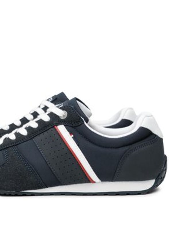 Lanetti Sneakersy MP07-01378-01 Granatowy. Kolor: niebieski. Materiał: materiał