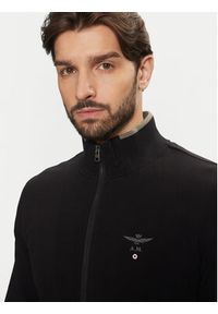 Aeronautica Militare Bluza 242TF082F459 Czarny Regular Fit. Kolor: czarny. Materiał: bawełna #3