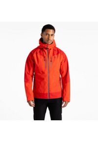 DARE 2B - Kurtka turystyczna przeciwdeszczowa męska Arising. Kolor: czerwony. Materiał: tkanina. Sezon: zima. Sport: narciarstwo #1