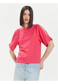 United Colors of Benetton - United Colors Of Benetton T-Shirt 3BL0D1078 Różowy Regular Fit. Kolor: różowy. Materiał: bawełna #5