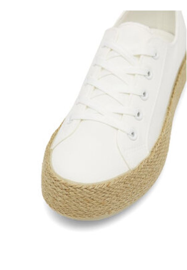 DeeZee Espadryle WS19130-3 Biały. Kolor: biały. Materiał: materiał