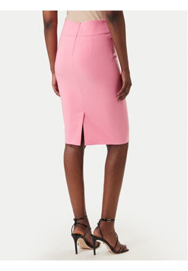 Rinascimento Spódnica ołówkowa CFC0128651003 Różowy Slim Fit. Kolor: różowy. Materiał: syntetyk