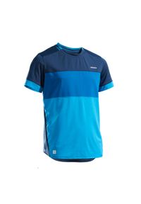 ARTENGO - Koszulka do tenisa dla chłopców Artengo TTS500. Kolor: niebieski. Materiał: elastan, poliester, materiał. Sport: tenis