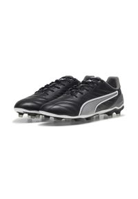 Puma - Buty piłkarskie KING Pro FG/AG PUMA Black White Cool Dark Gray. Kolor: czarny, szary, biały, wielokolorowy. Sport: piłka nożna