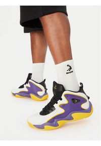 Shaq - SHAQ Buty do koszykówki EO-DEVASTATOR 3.0 AQ95078M-U Biały. Kolor: biały. Materiał: skóra. Sport: koszykówka #1